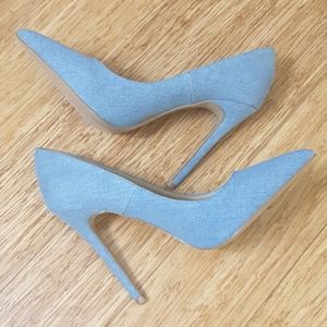 Denim pumps High heels shoes republic La sz 8